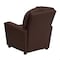 Flash Furniture Kids Recliner, 25" to 39" x 28", Upholstery Color: Brown BT-7950-KID-BRN-LEA-GG - alternate 9